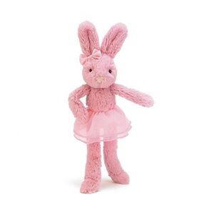 Jellcat London Bunny Tutu Lulu Pink Plush 10.5” Ballerina Rabbit Retired Rare